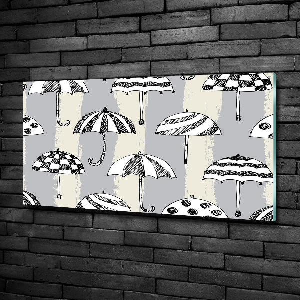 Bild auf glas Regenschirme