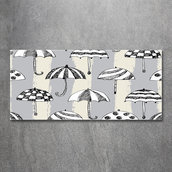 Bild auf glas Regenschirme