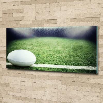 Foto glasbild Rugbyball