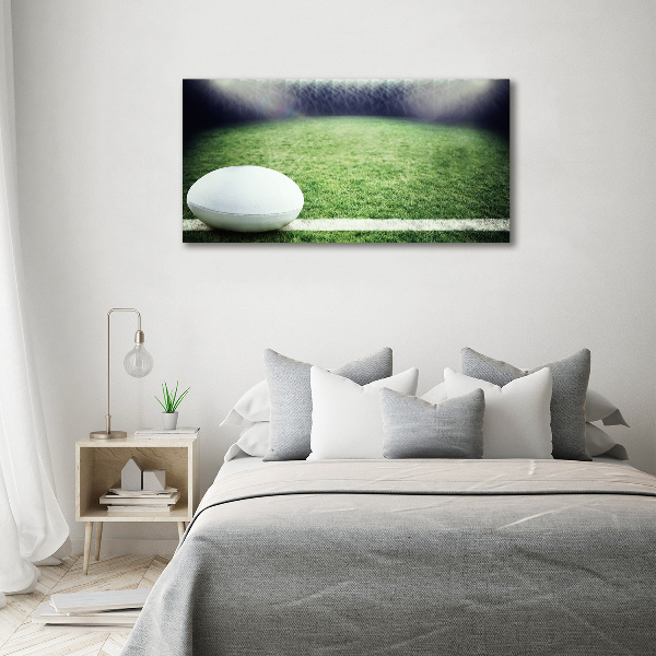 Foto glasbild Rugbyball