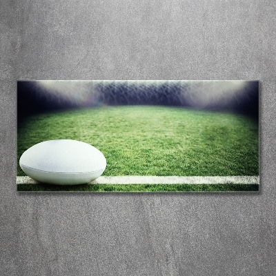 Foto glasbild Rugbyball