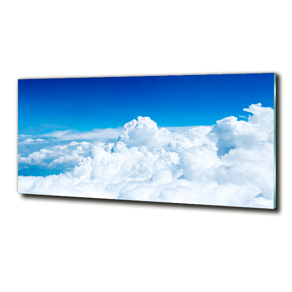 Glasbild Wolken aus der Vogelperspektive