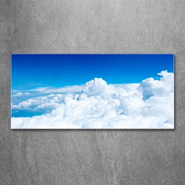 Glasbild Wolken aus der Vogelperspektive