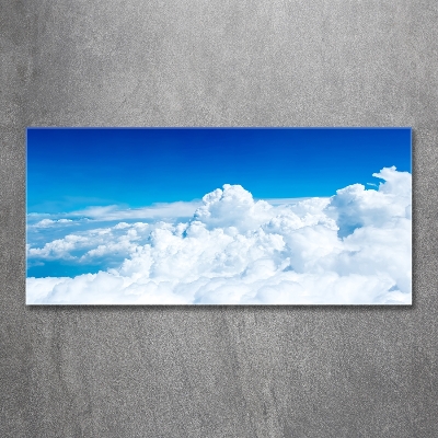 Glasbild Wolken aus der Vogelperspektive