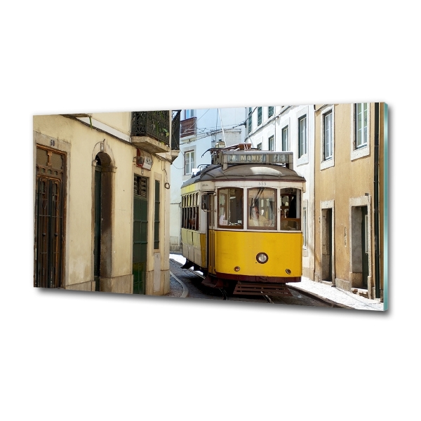Foto glasbild Straßenbahn von Lissabon