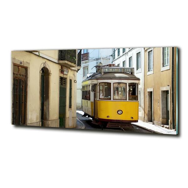 Foto glasbild Straßenbahn von Lissabon