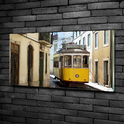Foto glasbild Straßenbahn von Lissabon
