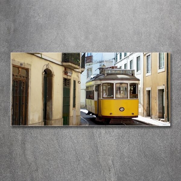 Foto glasbild Straßenbahn von Lissabon