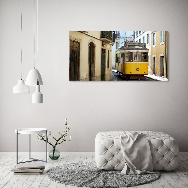 Foto glasbild Straßenbahn von Lissabon