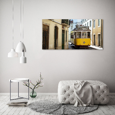 Foto glasbild Straßenbahn von Lissabon