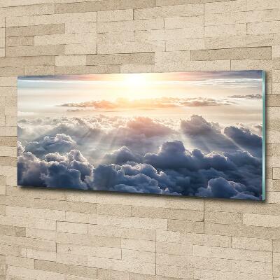 Foto glasbild Wolken aus der Vogelperspektive