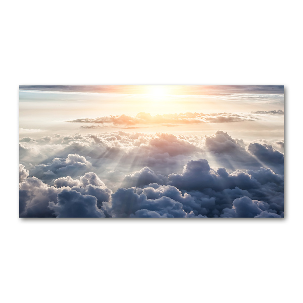 Foto glasbild Wolken aus der Vogelperspektive