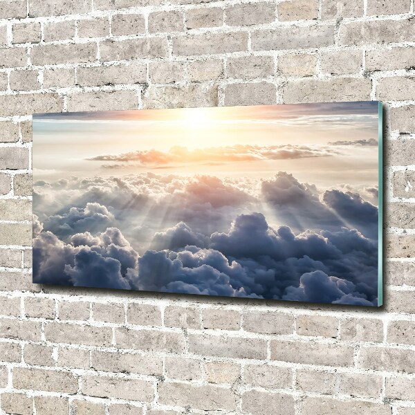 Foto glasbild Wolken aus der Vogelperspektive