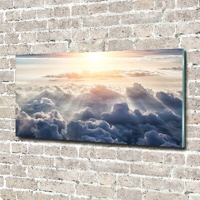 Foto glasbild Wolken aus der Vogelperspektive