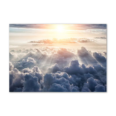 Foto glasbild Wolken aus der Vogelperspektive