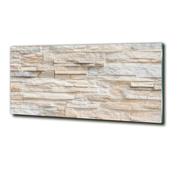 Foto glasbild Ziegelmauer