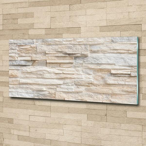 Foto glasbild Ziegelmauer