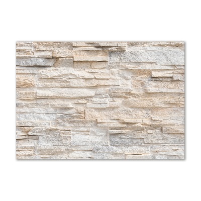 Foto glasbild Ziegelmauer