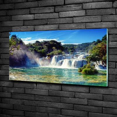 Glasbild Krka-Wasserfälle
