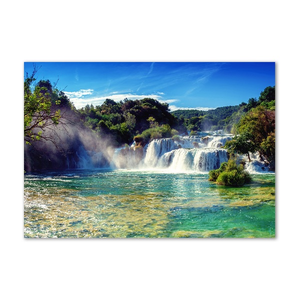 Glasbild Krka-Wasserfälle