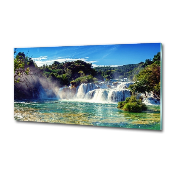Glasbild Krka-Wasserfälle