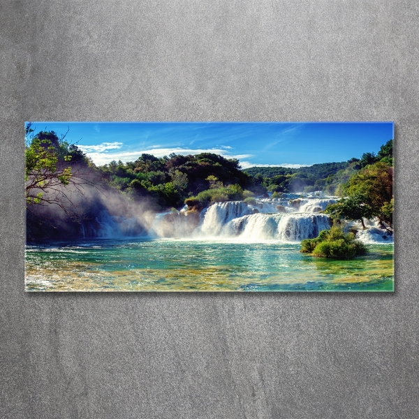 Glasbild Krka-Wasserfälle