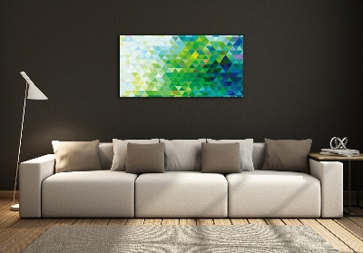 Foto glasbild Abstrakte Dreiecke