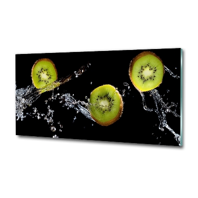 Foto glasbild Kiwi und Wasser