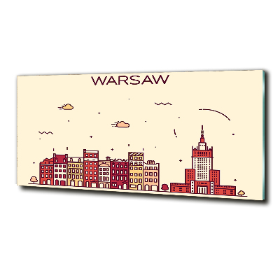Bild auf glas Warschau, Polen