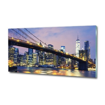 Glasbild Brooklyn Bridge