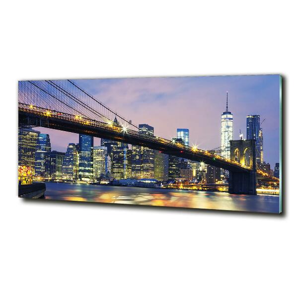Glasbild Brooklyn Bridge