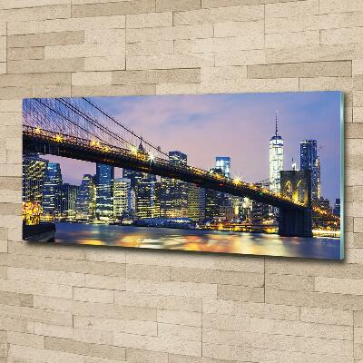 Glasbild Brooklyn Bridge