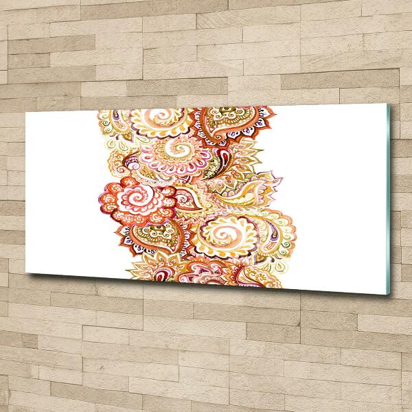 Foto glasbild Ornamente