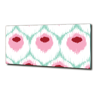 Foto glasbild Pfauenmuster