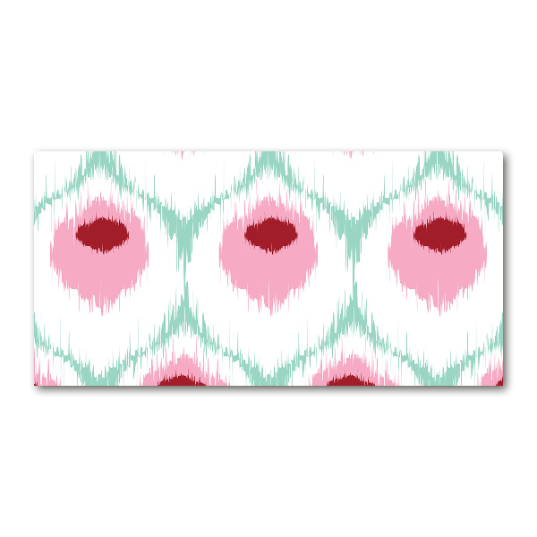 Foto glasbild Pfauenmuster