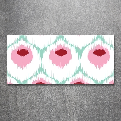 Foto glasbild Pfauenmuster