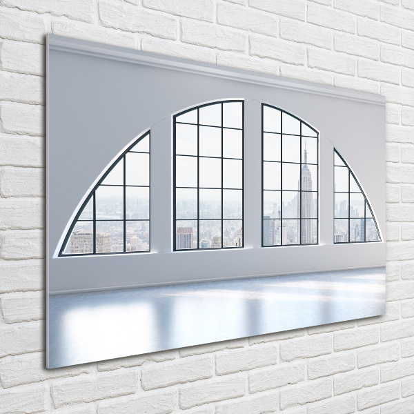 Glasbild Geräumiger Innenraum