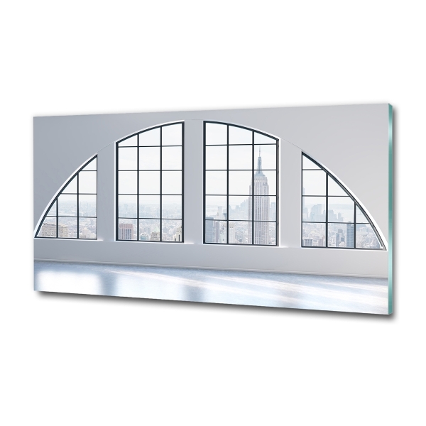 Glasbild Geräumiger Innenraum