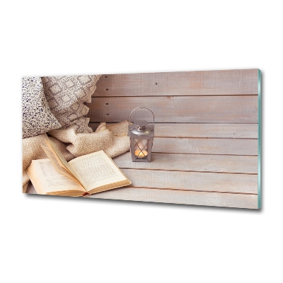 Bild auf glas Entspannung mit einem Buch