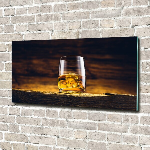 Glasbild Bourbon im Glas