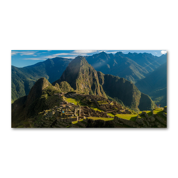 Foto glasbild Ruinen von Machu Picchu
