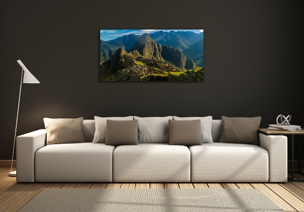 Foto glasbild Ruinen von Machu Picchu