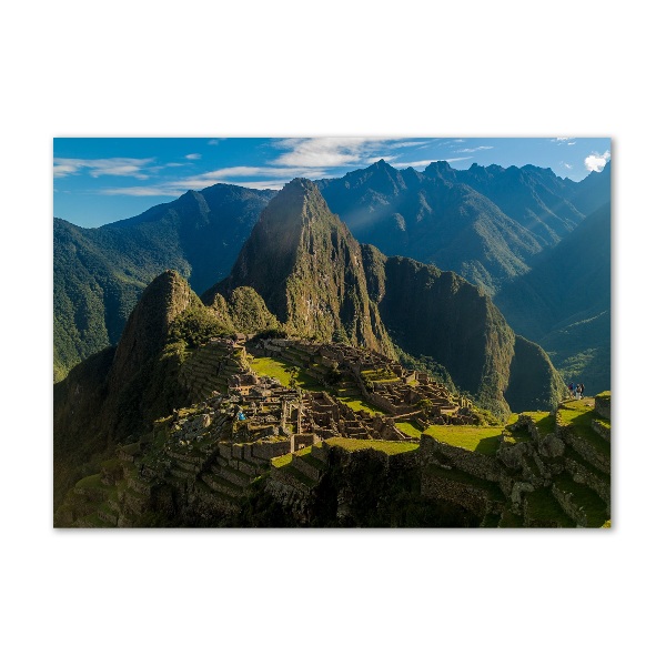 Foto glasbild Ruinen von Machu Picchu