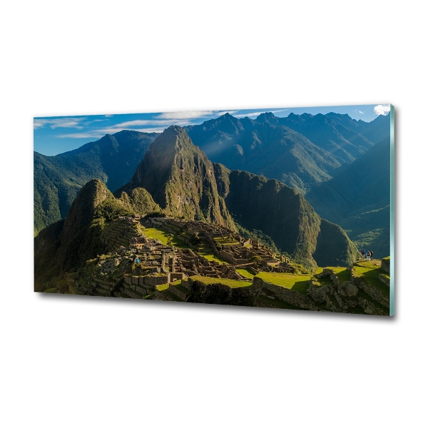 Foto glasbild Ruinen von Machu Picchu