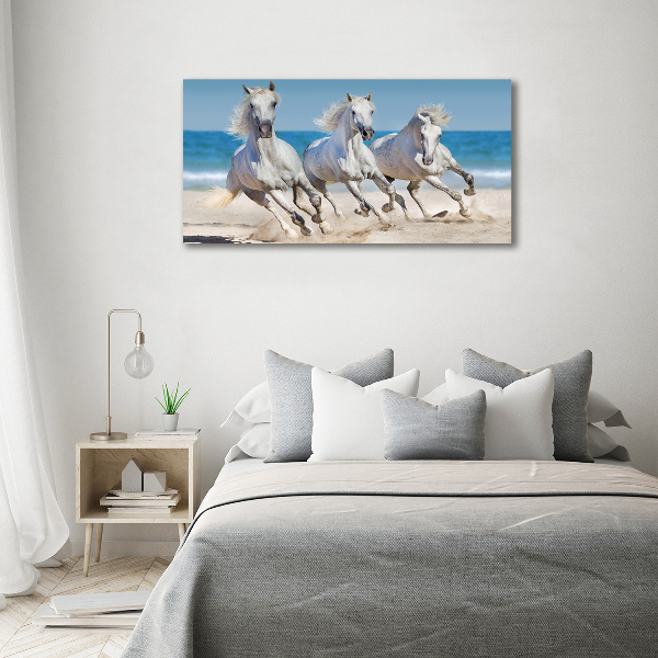 Bild auf glas Strand von White Horses