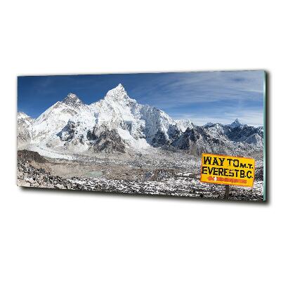 Foto glasbild Mount Everest