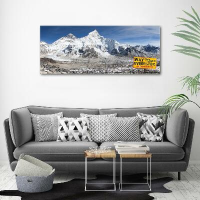 Foto glasbild Mount Everest