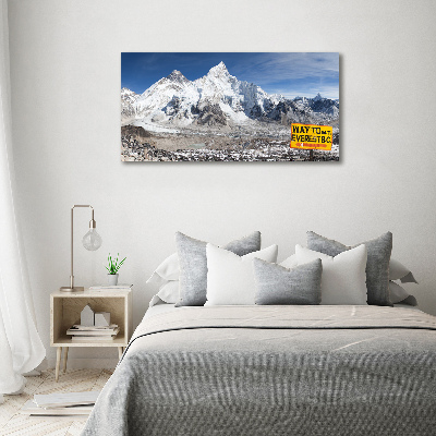 Foto glasbild Mount Everest
