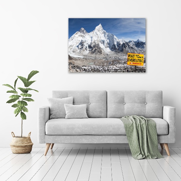 Foto glasbild Mount Everest
