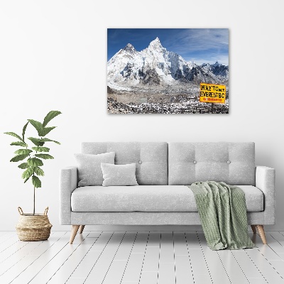 Foto glasbild Mount Everest